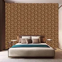 DeCorner - Self Adhesive Wallpaper for Walls (BrownPatti) Extra Large Size (300x40) Cm Wall Stickers for Bedroom | Wall Stickers for Living Room | Wall Stickers for Kitchen | Pack of-1-thumb4