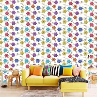 DeCorner - Self Adhesive Wallpaper for Walls (PachrangaFlower) Extra Large Size (300x40) Cm Wall Stickers for Bedroom | Wall Stickers for Living Room | Wall Stickers for Kitchen | Pack of-1-thumb2