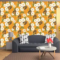 DeCorner - Self Adhesive Wallpaper for Walls (ButterflyWithSunflower) Extra Large Size (300x40) Cm Wall Stickers for Bedroom | Wall Stickers for Living Room | Wall Stickers for Kitchen | Pack of-1-thumb3