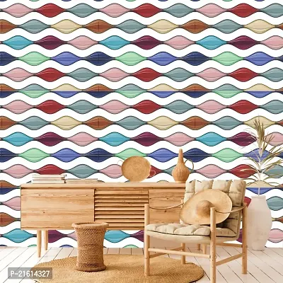 DeCorner - Self Adhesive Wallpaper for Walls (OnionWave) Extra Large Size (300x40) Cm Wall Stickers for Bedroom | Wall Stickers for Living Room | Wall Stickers for Kitchen | Pack of-1-thumb3