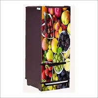 Self Adhesive Fridge Sticker Single/Double Door Full Size (160x60) Cm Fridge Stickers | Refrigerator Wall Stickers for Kitchen Decoration | Sticker for Fridge Door (FruitBowl)-thumb4