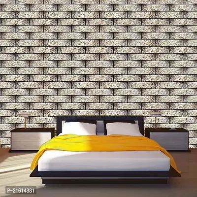 DeCorner - Self Adhesive Wallpaper for Walls (SmallStoneBrick) Extra Large Size (300x40) Cm Wall Stickers for Bedroom | Wall Stickers for Living Room | Wall Stickers for Kitchen | Pack of-1-thumb4