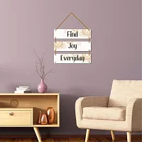 DeCorner Decorative Wooden Printed all Hanger | Wall Decor for Living Room | Wall Hangings for Home Decoration | Bedroom Wall Decor | Wooden Wall Hangings Home.(Find Joy Everyday)-thumb2