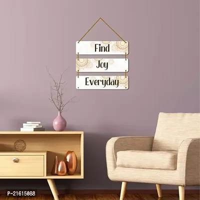 DeCorner Decorative Wooden Printed all Hanger | Wall Decor for Living Room | Wall Hangings for Home Decoration | Bedroom Wall Decor | Wooden Wall Hangings Home.(Find Joy Everyday)-thumb3