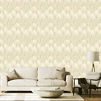 DeCorner - Self Adhesive Wallpaper for Walls (GoldenPipleLeaf) Extra Large Size (300x40) Cm Wall Stickers for Bedroom | Wall Stickers for Living Room | Wall Stickers for Kitchen | Pack of-1-thumb4