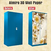 Self Adhesive Almirah Stickers, Wall Stickers, Decorative Sticker Wallpaper for Home Wardrobe Doors (NormalAlmira) PVC Vinyl Size Large (39 x 84 Inch)-thumb3