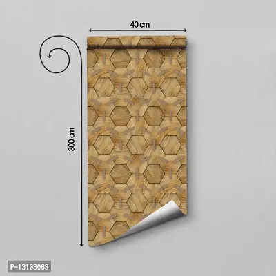 WALLWEAR - Self Adhesive Wallpaper For Walls And Wall Sticker For Home D&eacute;cor (ClipHexagun) Extra Large Size (300x40cm) 3D Wall Papers For Bedroom, Livingroom, Kitchen, Hall, Office Etc Decorations-thumb2