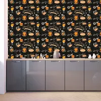 DeCorner - Self Adhesive Wallpaper for Walls (ChineseFood) Extra Large Size (300x40) Cm Wall Stickers for Bedroom | Wall Stickers for Living Room | Wall Stickers for Kitchen | Pack of-1-thumb4