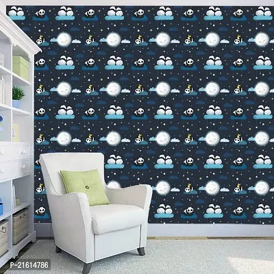 DeCorner - Self Adhesive Wallpaper for Walls (NightPanda) Extra Large Size (300x40) Cm Wall Stickers for Bedroom | Wall Stickers for Living Room | Wall Stickers for Kitchen | Pack of-1-thumb2