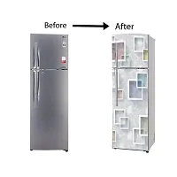 Self Adhesive Fridge Sticker Single/Double Door Full Size (160x60) Cm Fridge Stickers | Refrigerator Wall Stickers for Kitchen Decoration | Sticker for Fridge Door (DibbePeDibba)-thumb4