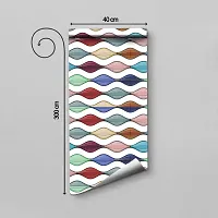 WALLWEAR - Self Adhesive Wallpaper For Walls And Wall Sticker For Home D&eacute;cor (OnionWave) Extra Large Size (300x40cm) 3D Wall Papers For Bedroom, Livingroom, Kitchen, Hall, Office Etc Decorations-thumb1