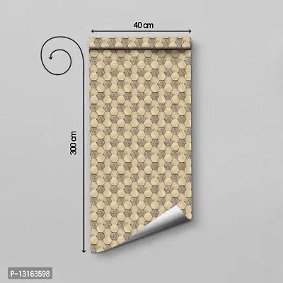 Self Adhesive Wallpapers (WoodenGems) Wall Stickers Extra Large (300x40cm) for Bedroom | Livingroom | Kitchen | Hall Etc-thumb2