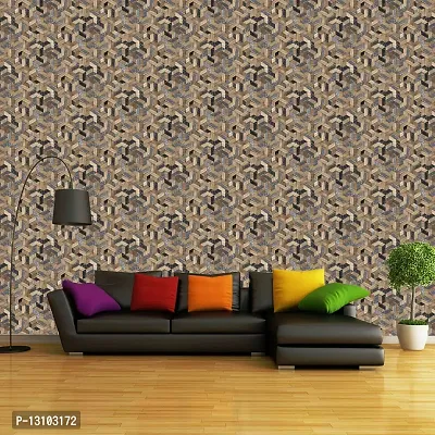 WALLWEAR - Self Adhesive Wallpaper For Walls And Wall Sticker For Home D&eacute;cor (illuGrey) Extra Large Size (300x40cm) 3D Wall Papers For Bedroom, Livingroom, Kitchen, Hall, Office Etc Decorations-thumb4