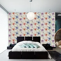 Self Adhesive Wallpapers (colorfullFlower) Wall Stickers Extra Large (300x40cm) for Bedroom | Livingroom | Kitchen | Hall Etc-thumb3