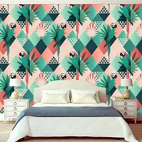 Self Adhesive Wallpapers (ColorFulParrot) Wall Stickers Extra Large (300x40cm) for Bedroom | Livingroom | Kitchen | Hall Etc-thumb2