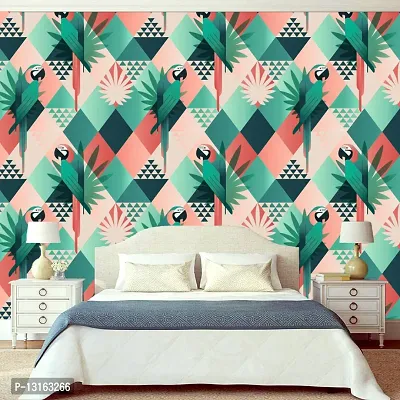 Self Adhesive Wallpapers (ColorFulParrot) Wall Stickers Extra Large (300x40cm) for Bedroom | Livingroom | Kitchen | Hall Etc-thumb3