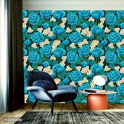 DeCorner - Self Adhesive Wallpaper for Walls (BlueRose) Extra Large Size (300x40) Cm Wall Stickers for Bedroom | Wall Stickers for Living Room | Wall Stickers for Kitchen | Pack of-1-thumb3