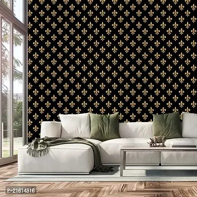 DeCorner - Self Adhesive Wallpaper for Walls (GoldStampFlower) Extra Large Size (300x40) Cm Wall Stickers for Bedroom | Wall Stickers for Living Room | Wall Stickers for Kitchen | Pack of-1-thumb5