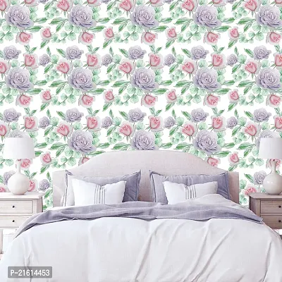 DeCorner - Self Adhesive Wallpaper for Walls (Bengal Rose) Extra Large Size (300x40) Cm Wall Stickers for Bedroom | Wall Stickers for Living Room | Wall Stickers for Kitchen | Pack of-1-thumb5