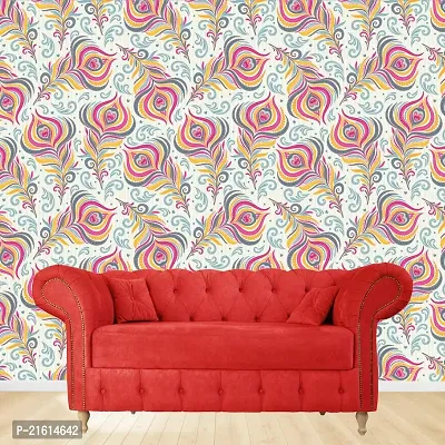 DeCorner - Self Adhesive Wallpaper for Walls (PeacockTexture) Extra Large Size (300x40) Cm Wall Stickers for Bedroom | Wall Stickers for Living Room | Wall Stickers for Kitchen | Pack of-1-thumb3