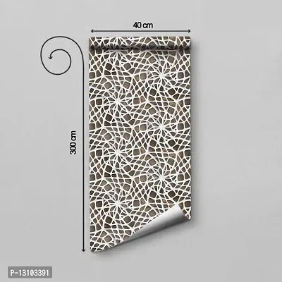 WALLWEAR - Self Adhesive Wallpaper For Walls And Wall Sticker For Home D&eacute;cor (WhiteSpiderTrap) Extra Large Size (300x40cm) 3D Wall Papers For Bedroom, Livingroom, Kitchen, Hall, Office Etc Decorations-thumb2
