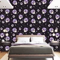 DeCorner - Self Adhesive Wallpaper for Walls (BlackPansy) Extra Large Size (300x40) Cm Wall Stickers for Bedroom | Wall Stickers for Living Room | Wall Stickers for Kitchen | Pack of-1-thumb4