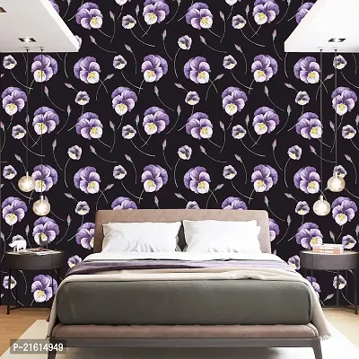 DeCorner - Self Adhesive Wallpaper for Walls (BlackPansy) Extra Large Size (300x40) Cm Wall Stickers for Bedroom | Wall Stickers for Living Room | Wall Stickers for Kitchen | Pack of-1-thumb5