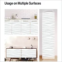 WALLWEAR - Self Adhesive Wallpaper For Walls And Wall Sticker For Home D&eacute;cor (WhiteWave) Extra Large Size (300x40cm) 3D Wall Papers For Bedroom, Livingroom, Kitchen, Hall, Office Etc Decorations-thumb4