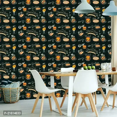 DeCorner - Self Adhesive Wallpaper for Walls (ChineseFood) Extra Large Size (300x40) Cm Wall Stickers for Bedroom | Wall Stickers for Living Room | Wall Stickers for Kitchen | Pack of-1-thumb4