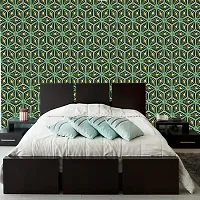 Self Adhesive Wallpapers (MatelGreenFlower) Wall Stickers Extra Large (300x40cm) for Bedroom | Livingroom | Kitchen | Hall Etc-thumb2