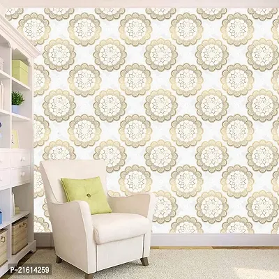 DeCorner - Self Adhesive Wallpaper for Walls (GoldenRangoli) Extra Large Size (300x40) Cm Wall Stickers for Bedroom | Wall Stickers for Living Room | Wall Stickers for Kitchen | Pack of-1-thumb4