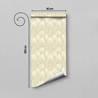 WALLWEAR - Self Adhesive Wallpaper For Walls And Wall Sticker For Home D&eacute;cor (GoldenPipleLeaf) Extra Large Size (300x40cm) 3D Wall Papers For Bedroom, Livingroom, Kitchen, Hall, Office Etc Decorations-thumb1