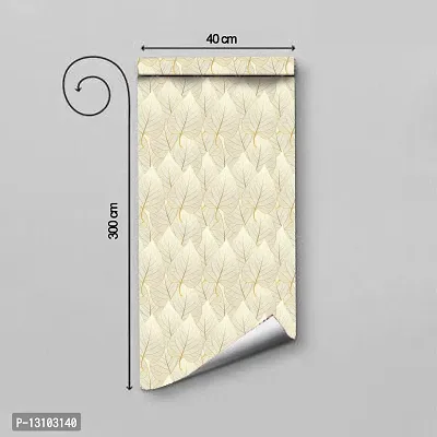 WALLWEAR - Self Adhesive Wallpaper For Walls And Wall Sticker For Home D&eacute;cor (GoldenPipleLeaf) Extra Large Size (300x40cm) 3D Wall Papers For Bedroom, Livingroom, Kitchen, Hall, Office Etc Decorations-thumb2