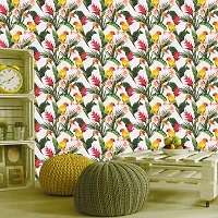 DeCorner - Self Adhesive Wallpaper for Walls (ParrotOnTree) Extra Large Size (300x40) Cm Wall Stickers for Bedroom | Wall Stickers for Living Room | Wall Stickers for Kitchen | Pack of-1-thumb2