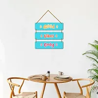 DeCorner Decorative Wooden Printed all Hanger | Wall Decor for Living Room | Wall Hangings for Home Decoration | Bedroom Wall Decor | Wooden Wall Hangings Home.(Good Vibes Only)-thumb2