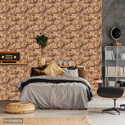 WALLWEAR - Self Adhesive Wallpaper For Walls And Wall Sticker For Home D&eacute;cor (MuddyFlower) Extra Large Size (300x40cm) 3D Wall Papers For Bedroom, Livingroom, Kitchen, Hall, Office Etc Decorations-thumb3