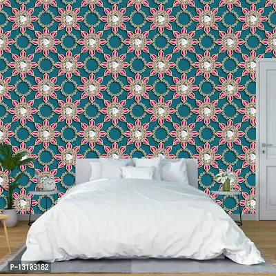 WALLWEAR - Self Adhesive Wallpaper For Walls And Wall Sticker For Home D&eacute;cor (JewelleryFlower) Extra Large Size (300x40cm) 3D Wall Papers For Bedroom, Livingroom, Kitchen, Hall, Office Etc Decorations-thumb3