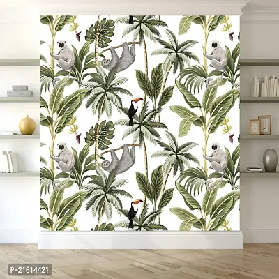 DeCorner - Self Adhesive Wallpaper for Walls (JungleMonkey) Extra Large Size (300x40) Cm Wall Stickers for Bedroom | Wall Stickers for Living Room | Wall Stickers for Kitchen | Pack of-1-thumb4