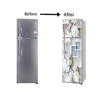 Self Adhesive Fridge Sticker Single/Double Door Full Size (160x60) Cm Fridge Stickers | Refrigerator Wall Stickers for Kitchen Decoration | Sticker for Fridge Door (RactNRact)-thumb4