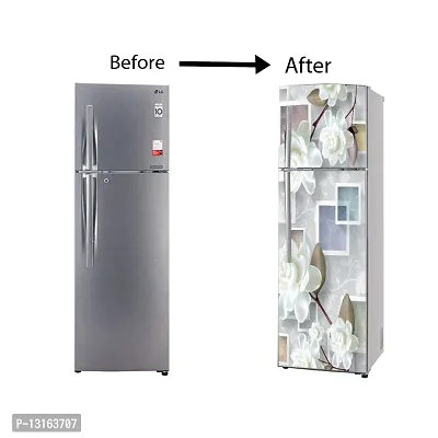 Self Adhesive Fridge Sticker Single/Double Door Full Size (160x60) Cm Fridge Stickers | Refrigerator Wall Stickers for Kitchen Decoration | Sticker for Fridge Door (RactNRact)-thumb5