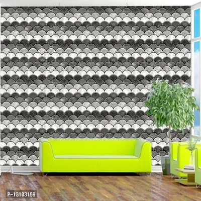 WALLWEAR - Self Adhesive Wallpaper For Walls And Wall Sticker For Home D&eacute;cor (GreyScaleEra) Extra Large Size (300x40cm) 3D Wall Papers For Bedroom, Livingroom, Kitchen, Hall, Office Etc Decorations-thumb4