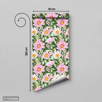 Self Adhesive Wallpapers (Phulwari) Wall Stickers Extra Large (300x40cm) for Bedroom | Livingroom | Kitchen | Hall Etc-thumb2