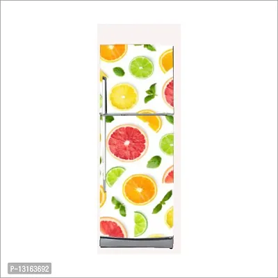 Self Adhesive Fridge Sticker Single/Double Door Full Size (160x60) Cm Fridge Stickers | Refrigerator Wall Stickers for Kitchen Decoration | Sticker for Fridge Door (LemonPieces)-thumb5