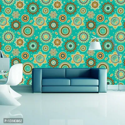 WALLWEAR - Self Adhesive Wallpaper For Walls And Wall Sticker For Home D&eacute;cor (CreativeGreen) Extra Large Size (300x40cm) 3D Wall Papers For Bedroom, Livingroom, Kitchen, Hall, Office Etc Decorations-thumb3