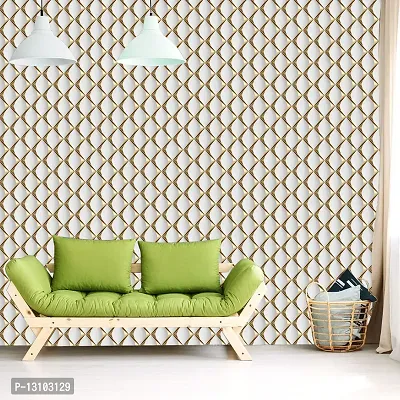 WALLWEAR - Self Adhesive Wallpaper For Walls And Wall Sticker For Home D&eacute;cor (GoldenCutout) Extra Large Size (300x40cm) 3D Wall Papers For Bedroom, Livingroom, Kitchen, Hall, Office Etc Decorations-thumb4