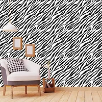 WALLWEAR - Self Adhesive Wallpaper For Walls And Wall Sticker For Home D&eacute;cor (ZebraTexture) Extra Large Size (300x40cm) 3D Wall Papers For Bedroom, Livingroom, Kitchen, Hall, Office Etc Decorations-thumb3