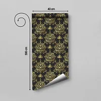 Self Adhesive Wallpapers (GoldenLotus) Wall Stickers Extra Large (300x40cm) for Bedroom | Livingroom | Kitchen | Hall Etc-thumb1