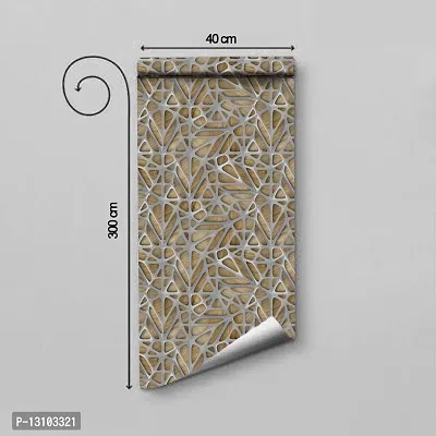 WALLWEAR - Self Adhesive Wallpaper For Walls And Wall Sticker For Home D&eacute;cor (SilverJangla) Extra Large Size (300x40cm) 3D Wall Papers For Bedroom, Livingroom, Kitchen, Hall, Office Etc Decorations-thumb2