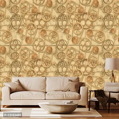 Self Adhesive Wallpapers (Mechanical) Wall Stickers Extra Large (300x40cm) for Bedroom | Livingroom | Kitchen | Hall Etc-thumb3