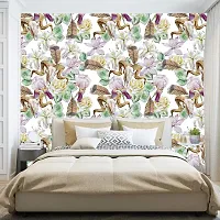 DeCorner - Self Adhesive Wallpaper for Walls (Deer Head Flower) Extra Large Size (300x40) Cm Wall Stickers for Bedroom | Wall Stickers for Living Room | Wall Stickers for Kitchen | Pack of-1-thumb4